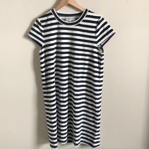 BNWT Madewell Striped Velour Tee Dress